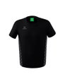 Erima Freizeit-Tshirt Essential Team - weicher Baumwollmix, klassischer Schnitt - schwarz/grau Herren